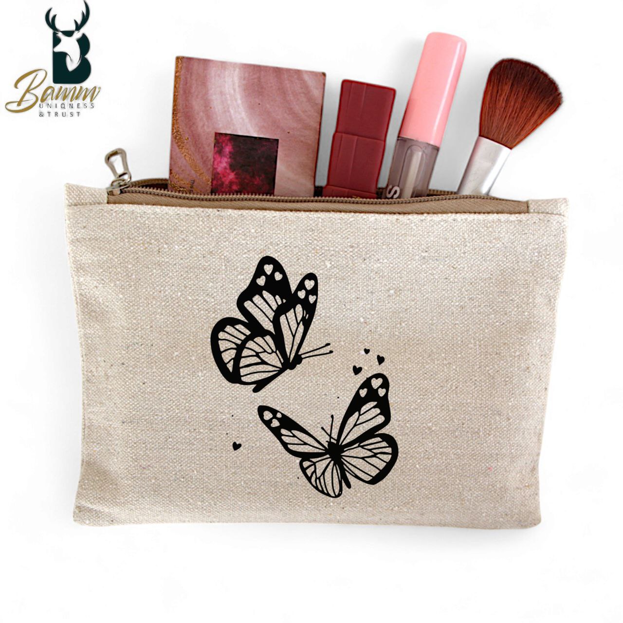 Girls' Tote Bag For University And Daily Use - Beige With Free Pencil Case