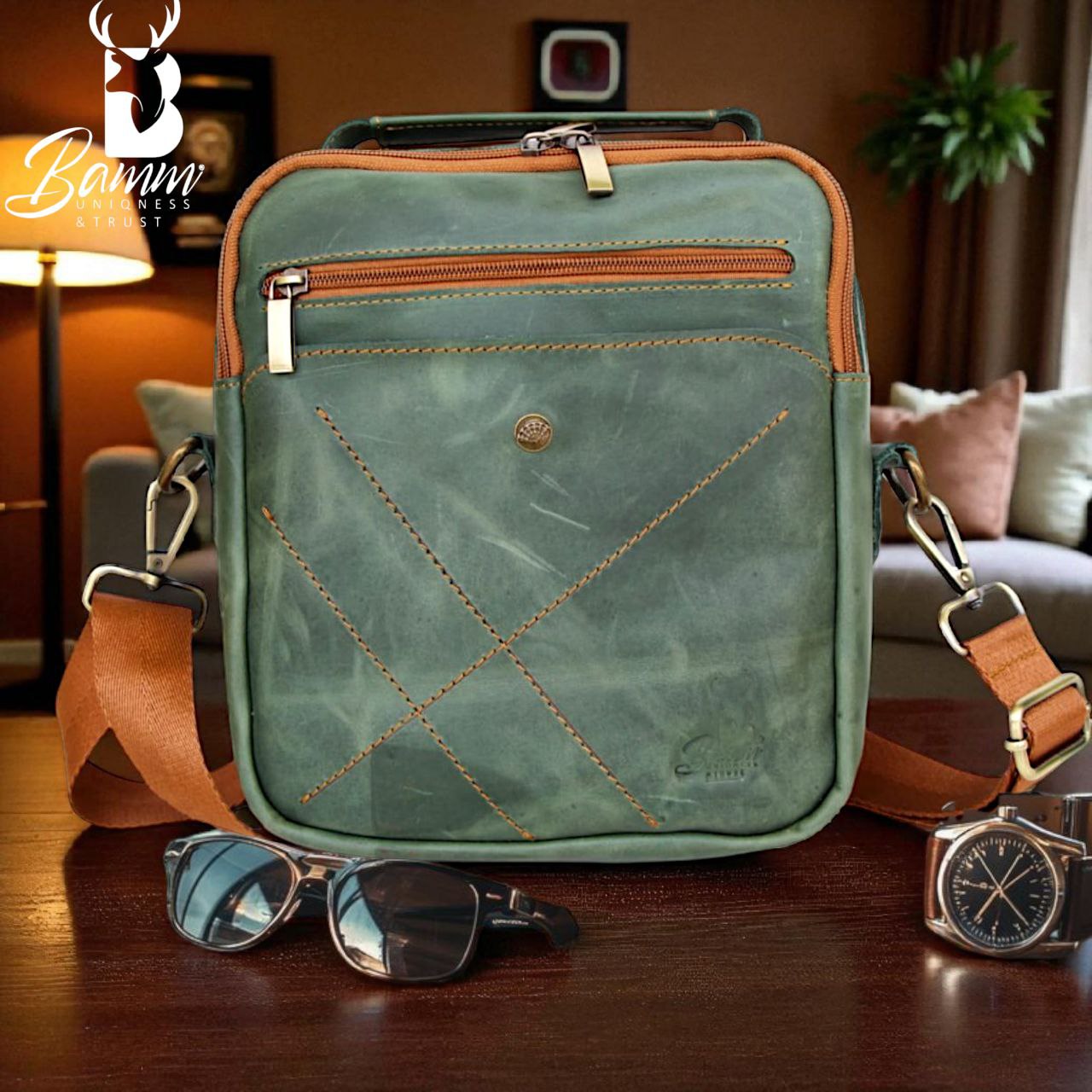 Stylish Leather Men's Crossbody Bag For Men -High-quality Leather Men's Crossbody Bag