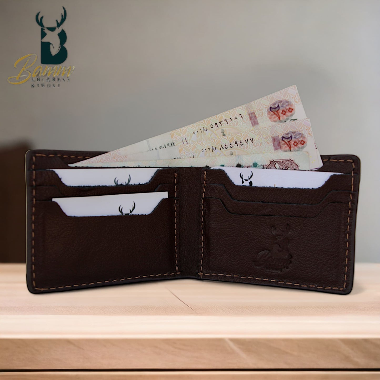Natural Leather Wallet For Men From Bamm -2208