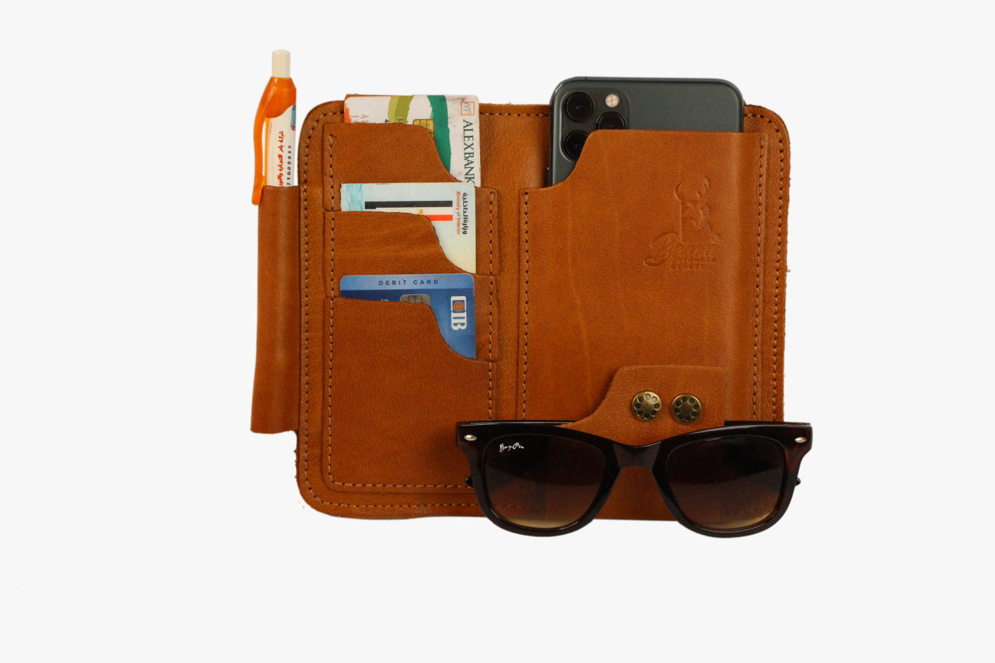 Leather Car Sun Visor Organizer – Keep Your Essentials Neat & Accessible!