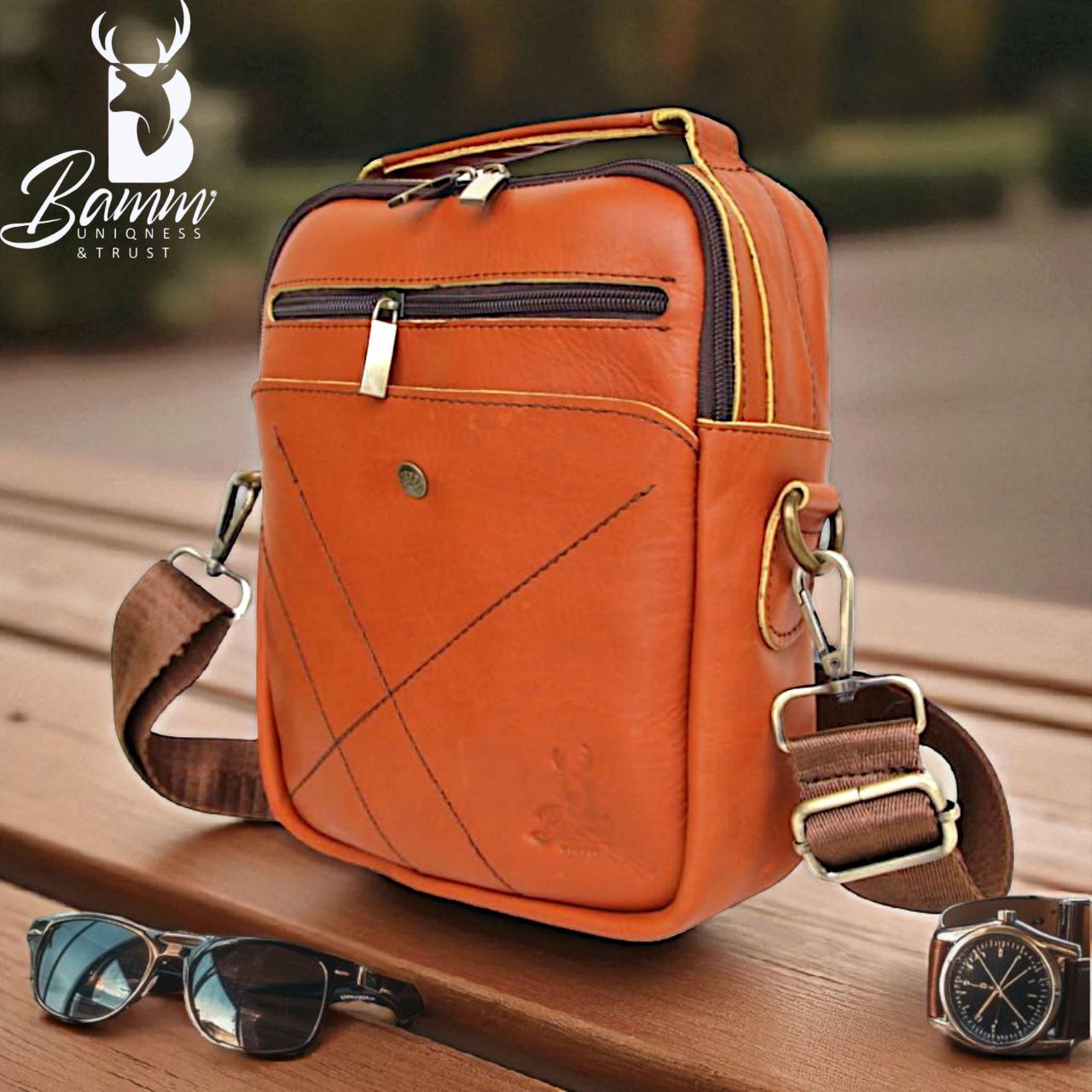 Stylish Leather Men's Crossbody Bag For Men -High-quality Leather Men's Crossbody Bag