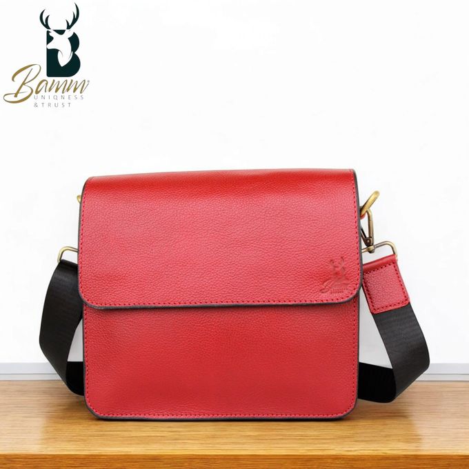 Men's leather shoulder bag-2806