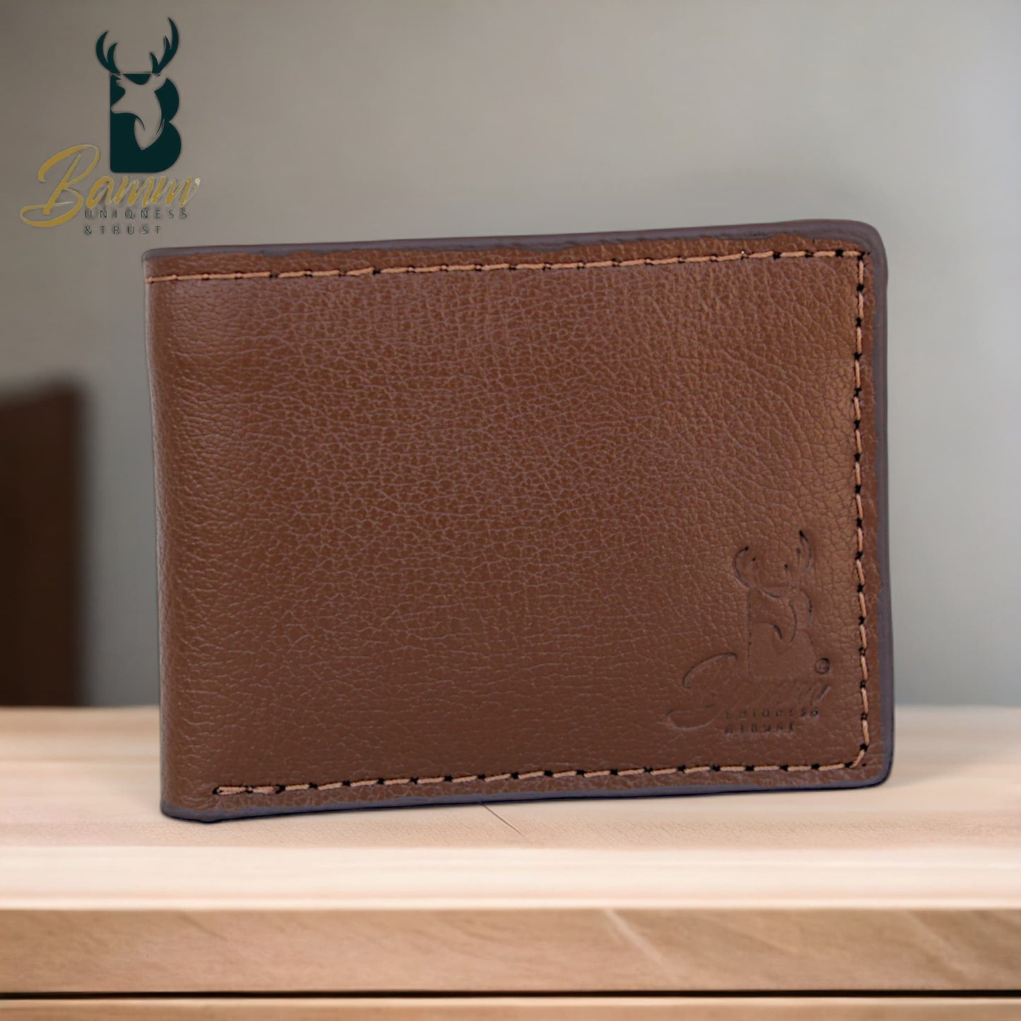 Natural Leather Wallet For Men From Bamm -2208