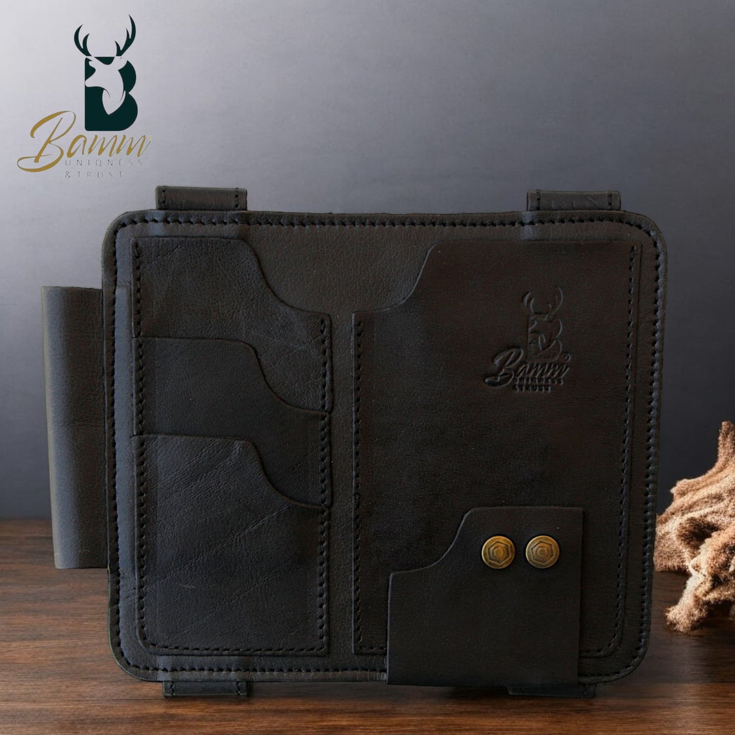 Leather Car Sun Visor Organizer – Keep Your Essentials Neat & Accessible!