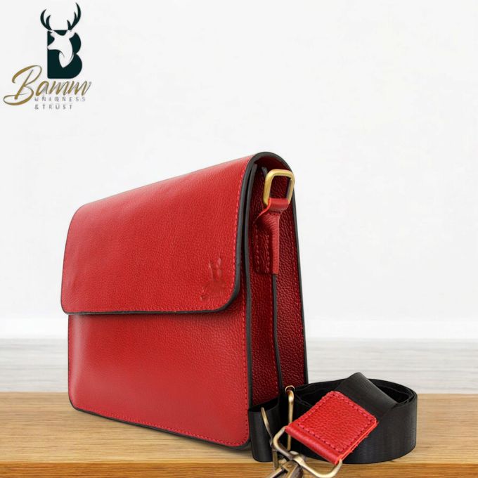 Men's leather shoulder bag-2806