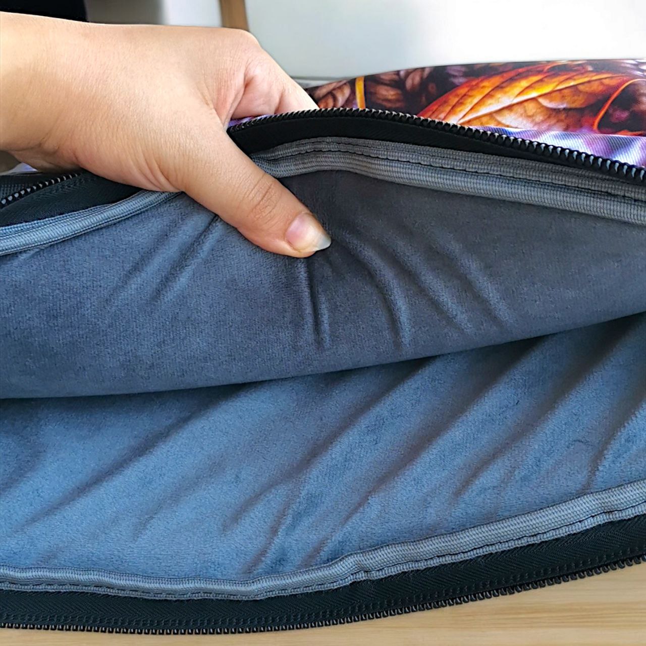 "Stylish Padded Canvas Laptop Sleeve – Shockproof, Lightweight & Travel-Friendly"