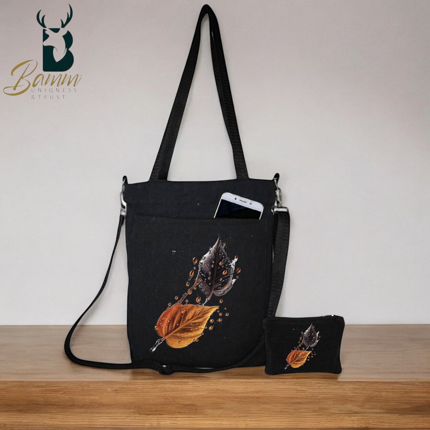 BAMM Tote Bag With Two Adjustable Shoulder Straps