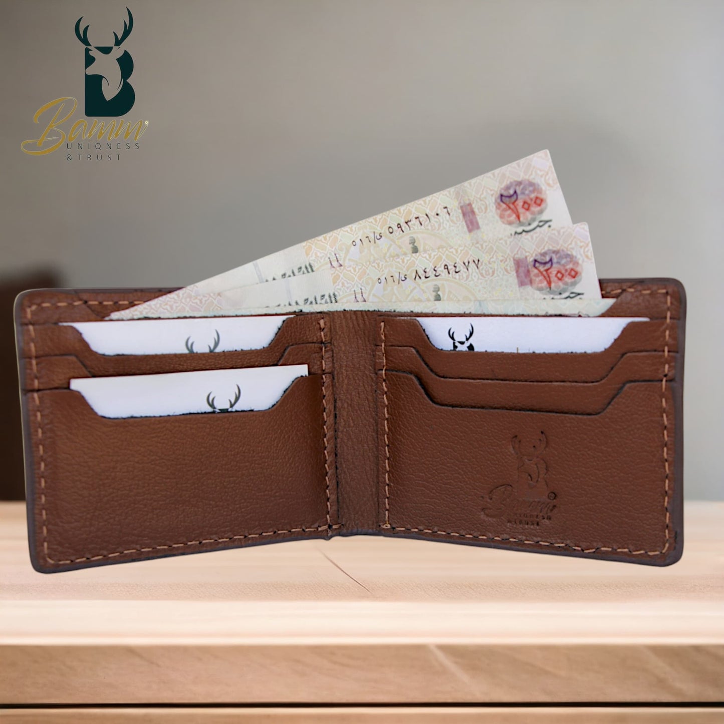 Natural Leather Wallet For Men From Bamm -2208