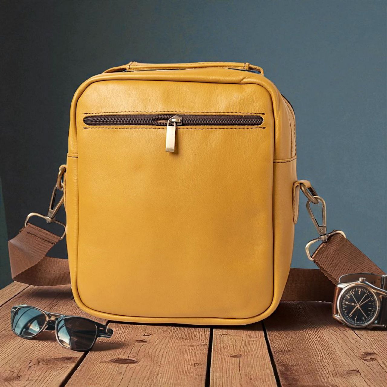 Stylish Leather Men's Crossbody Bag For Men -High-quality Leather Men's Crossbody Bag