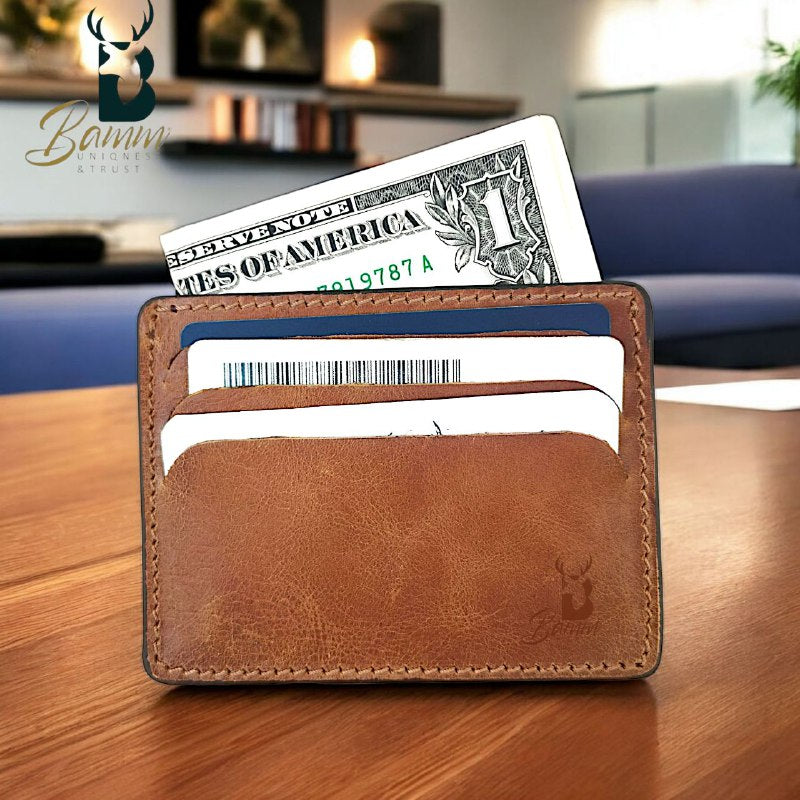 From Bamm Natural Leather Card Holder-2252