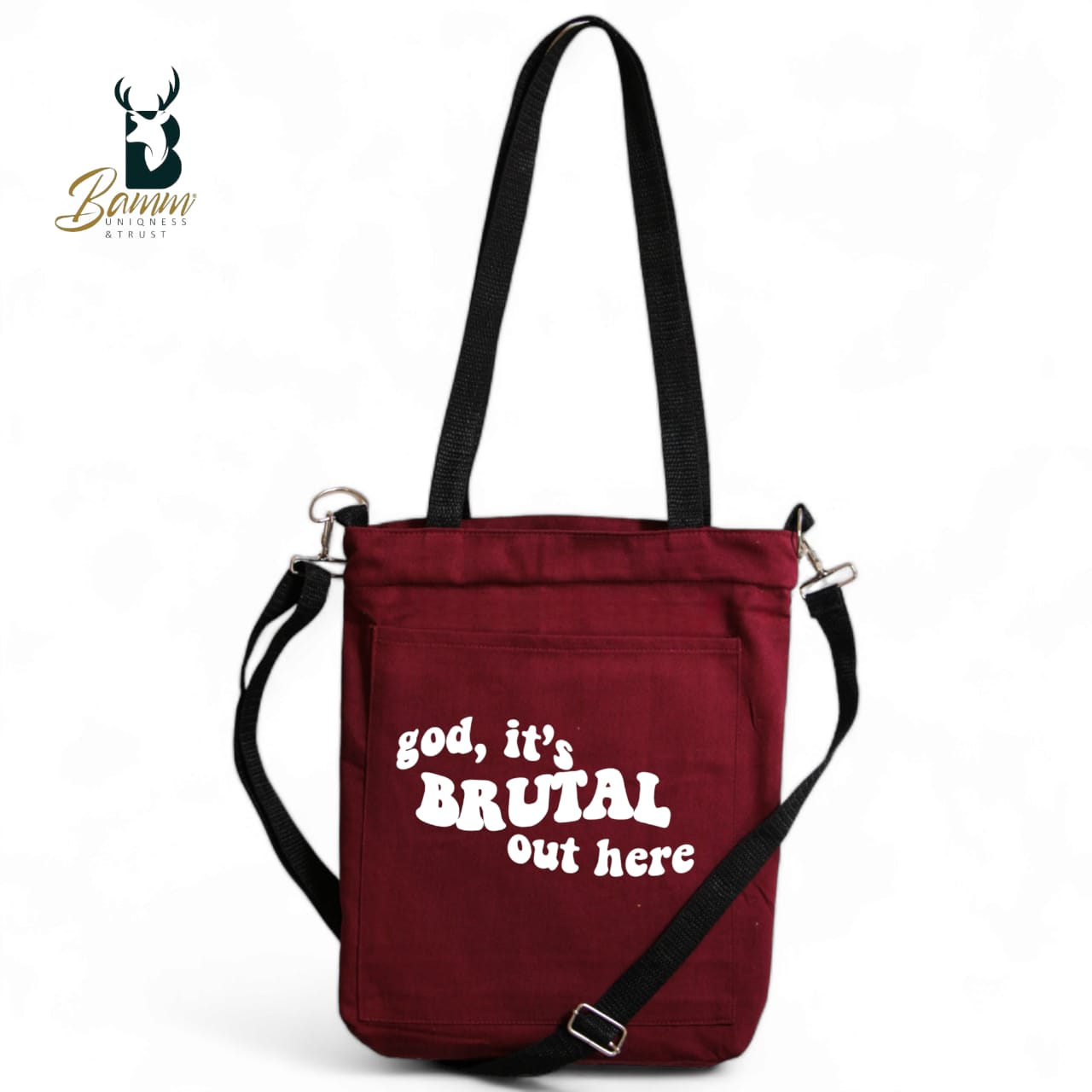 BAMM Tote Bag With Two Adjustable Shoulder Straps 52