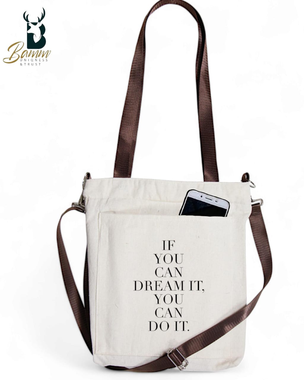BAMM Tote Bag With Two Adjustable Shoulder Straps 52
