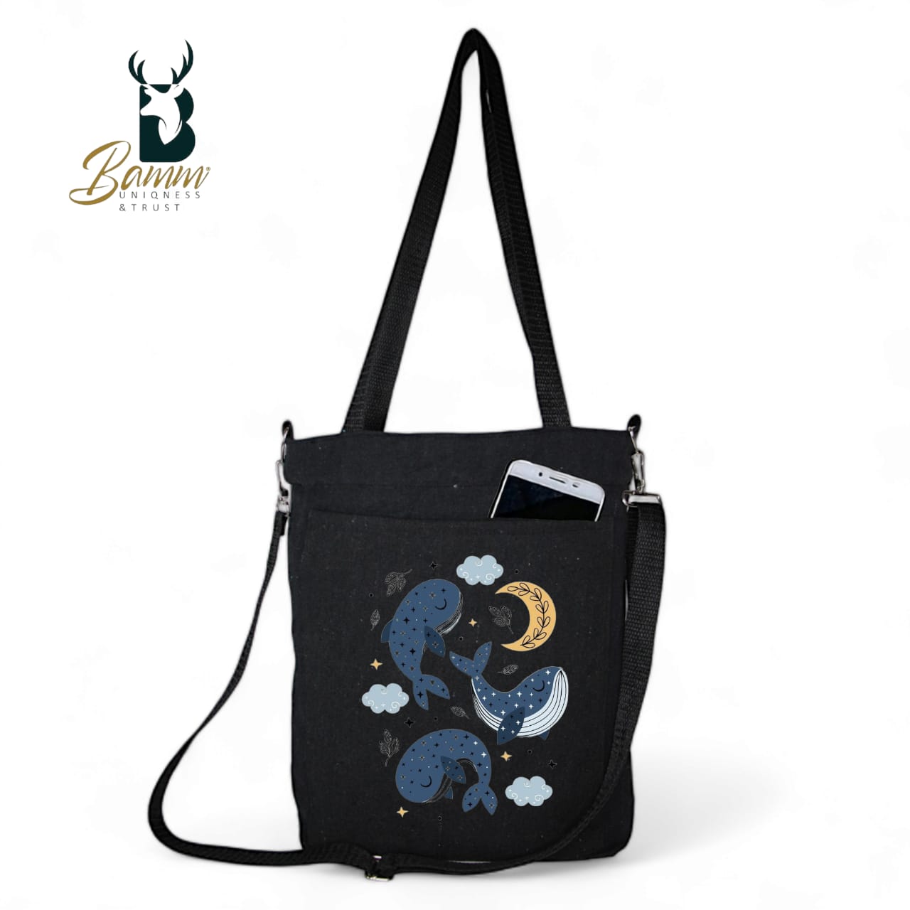 BAMM Tote Bag With Two Adjustable Shoulder Straps- 25