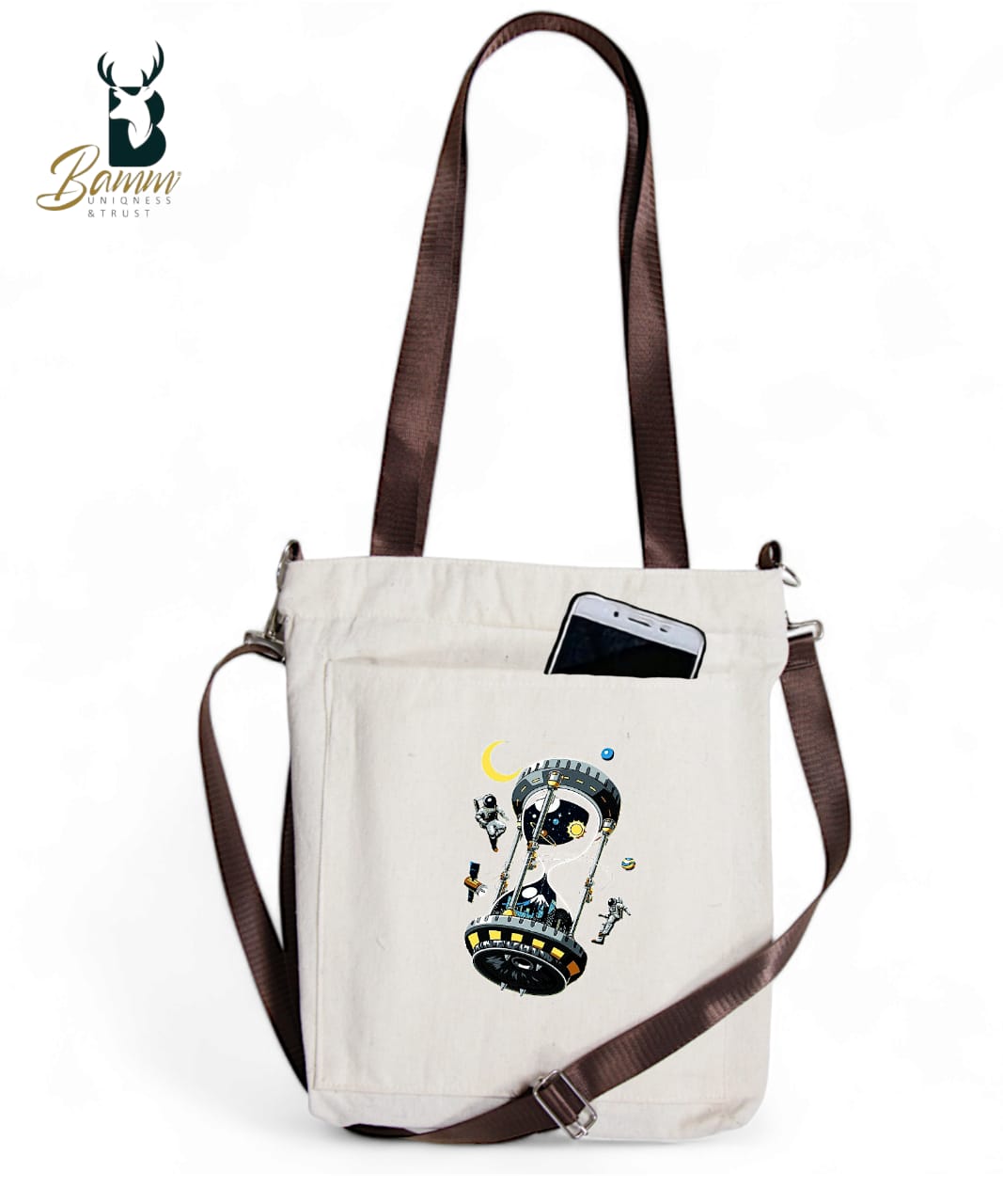 BAMM Tote Bag With Two Adjustable Shoulder Straps 52