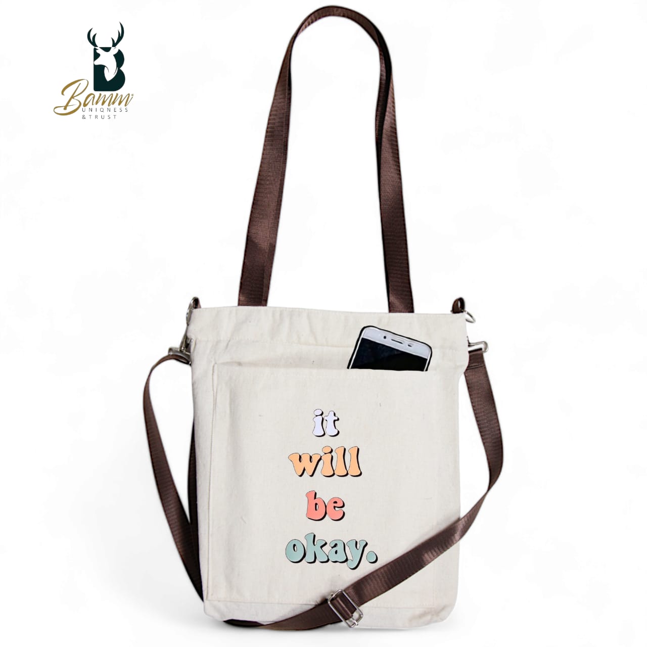 BAMM Tote Bag With Two Adjustable Shoulder Straps 52