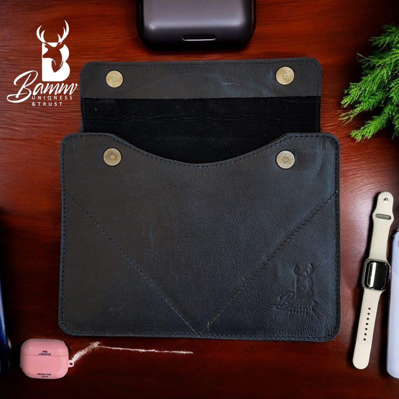 Genuine leather laptop cover-5002-