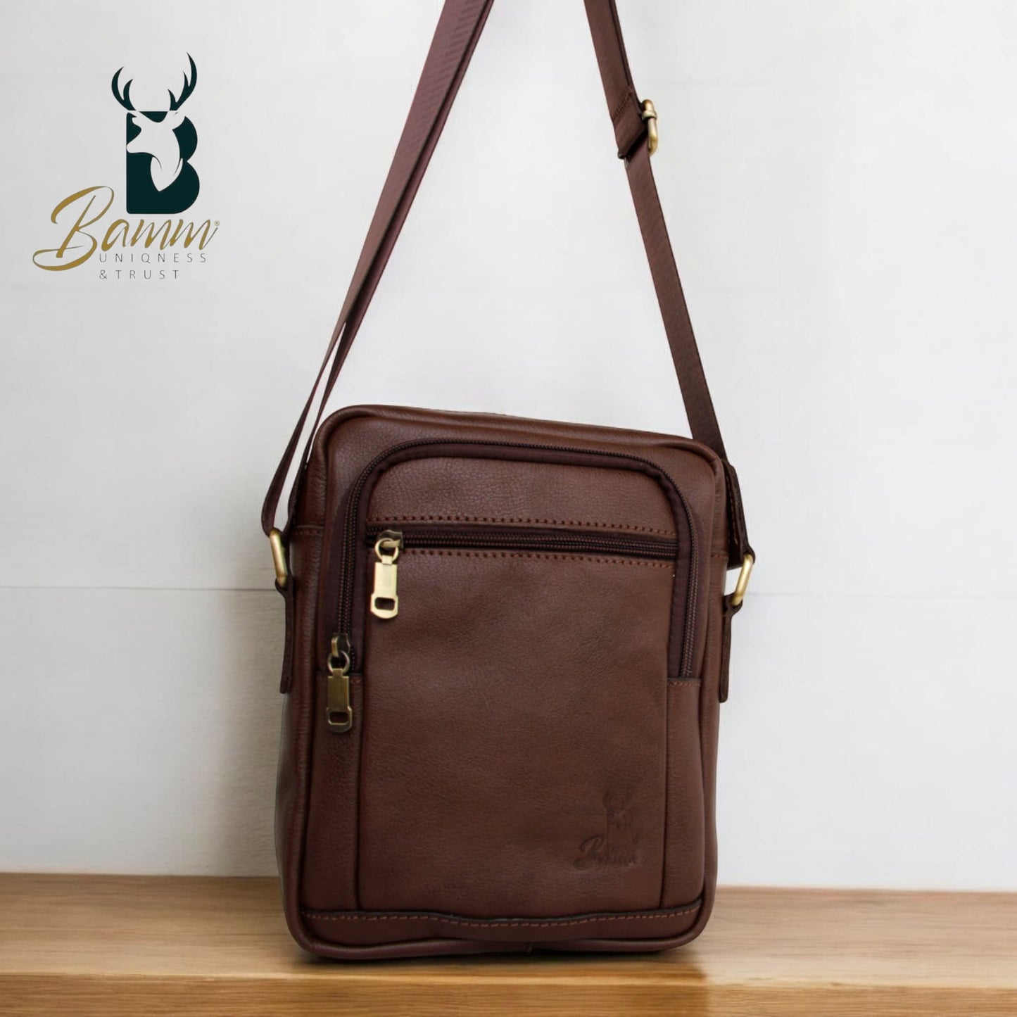 Bamm Leather Crossbody Bag 2802