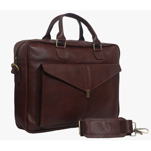 Leather Fashion Business Shoulder Messenger Crossbody Bag From Bamm