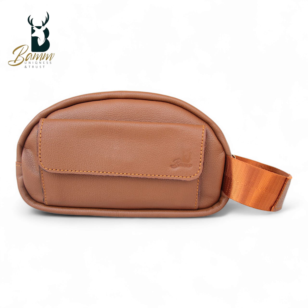 Natural Leather Bag With Mobile Case From Bamm mo: 2242