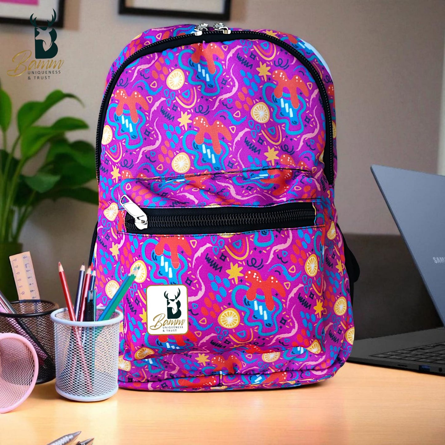 15.6-inch Bag For School And Laptop Backpack - Mix Colour