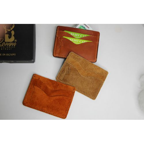 Card Wallet Natural Leather_ Buy 2 Get 1 Free