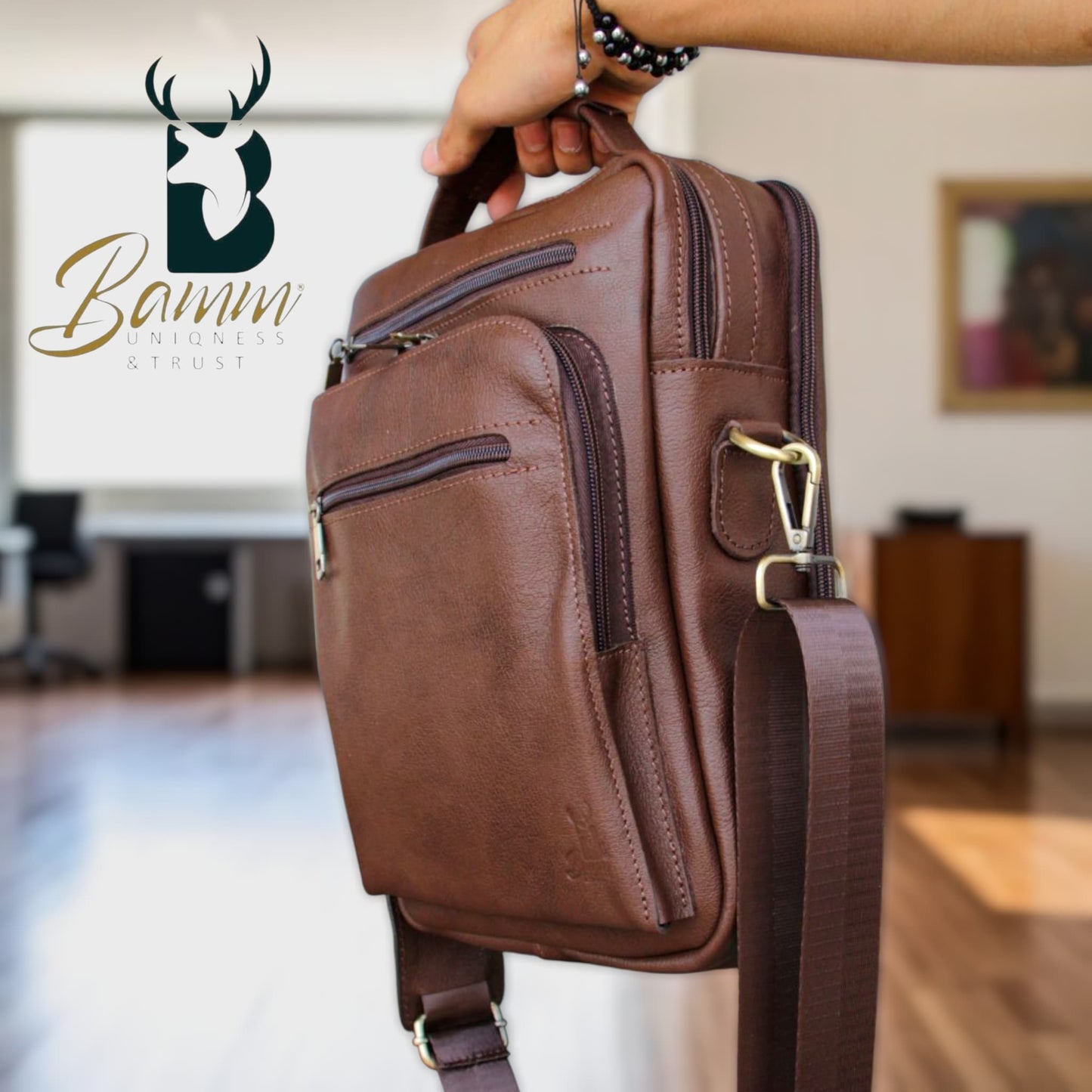 Bamm Leather Crossbody Bag 2805