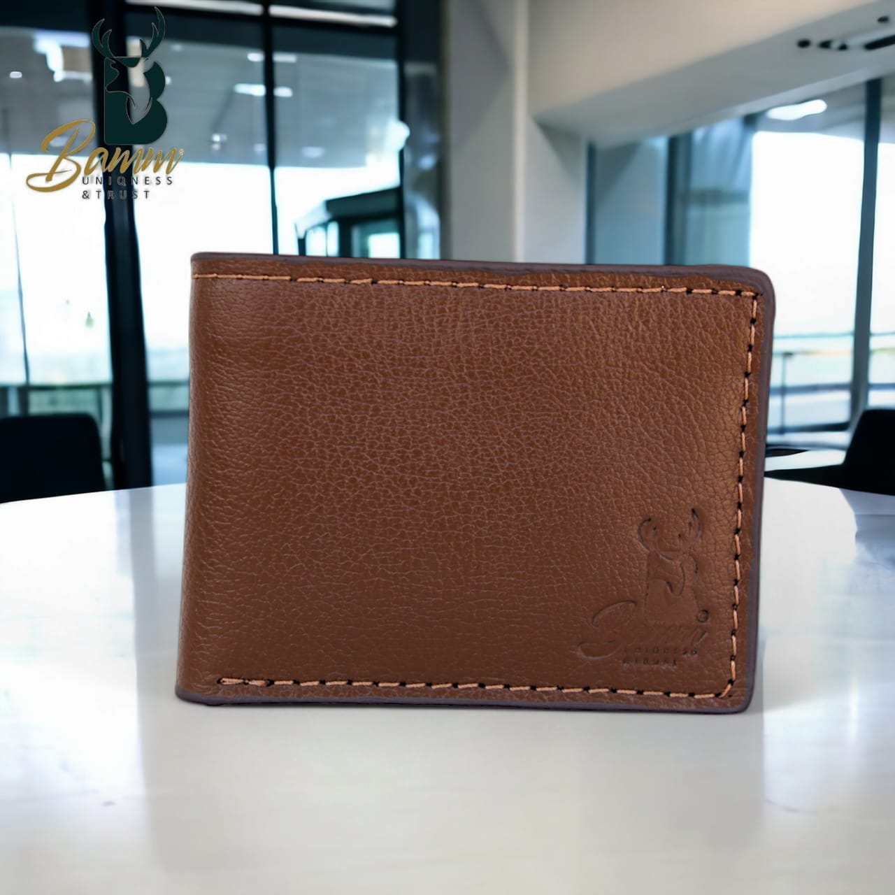 Natural Leather Wallet For Men From Bamm -2208