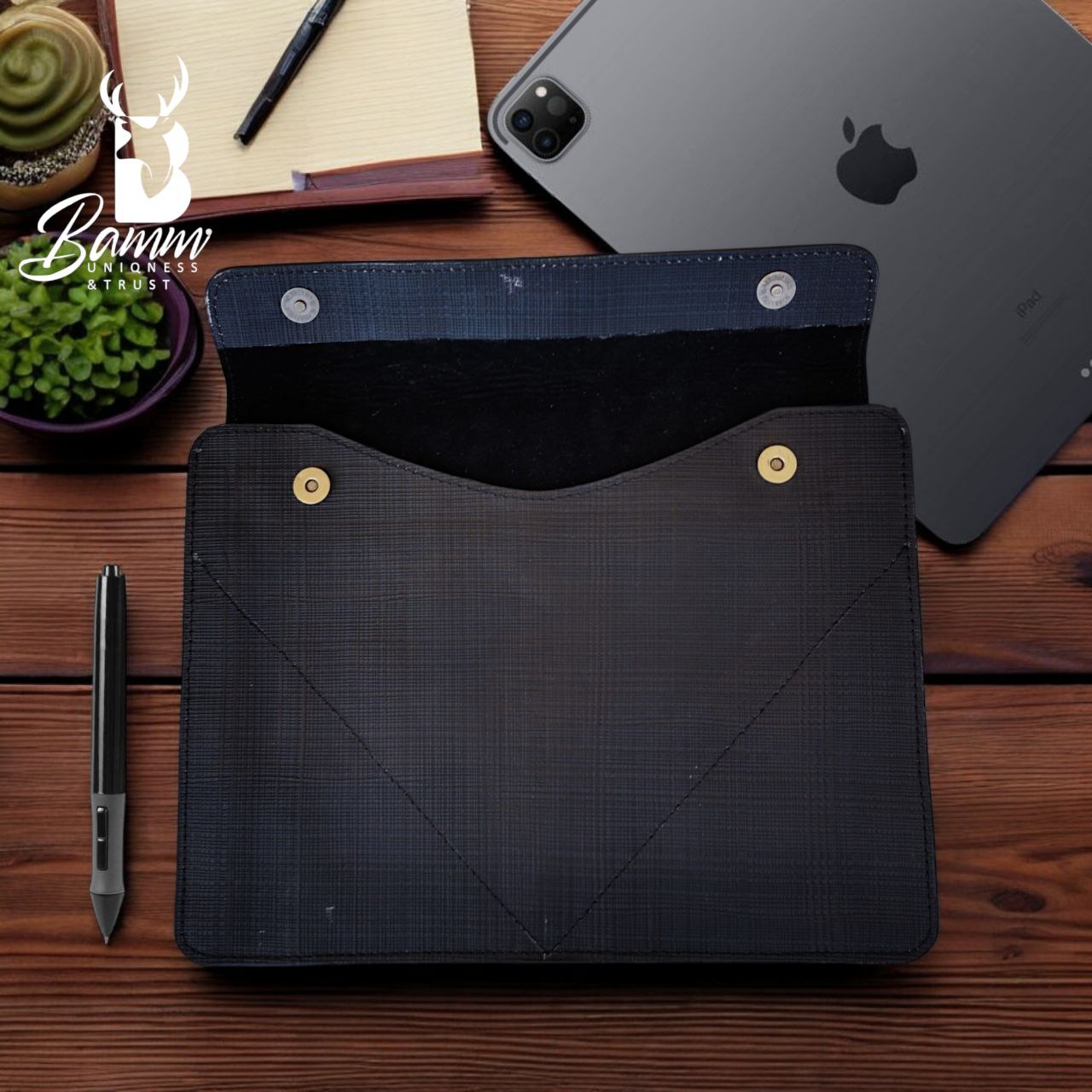 Genuine leather laptop cover-5002-