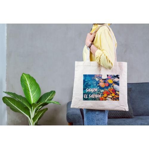 Tote Bag With Pocket And Handle