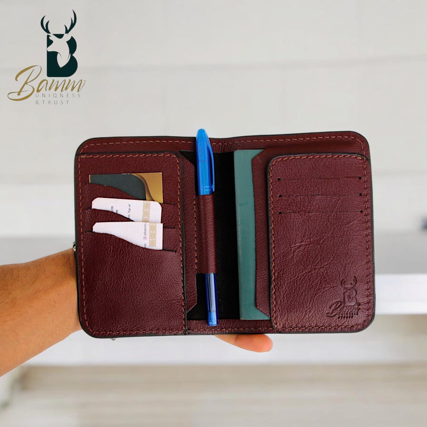 Handmade Genuine Leather Passport Holder-2313-