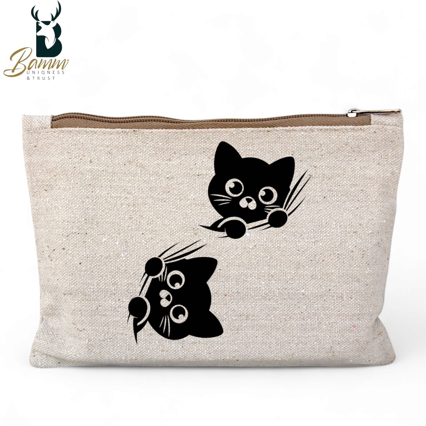 Multi-Use Makeup Organizer Bag – Heavy Duty Duck Cotton, Washable with Digital Print