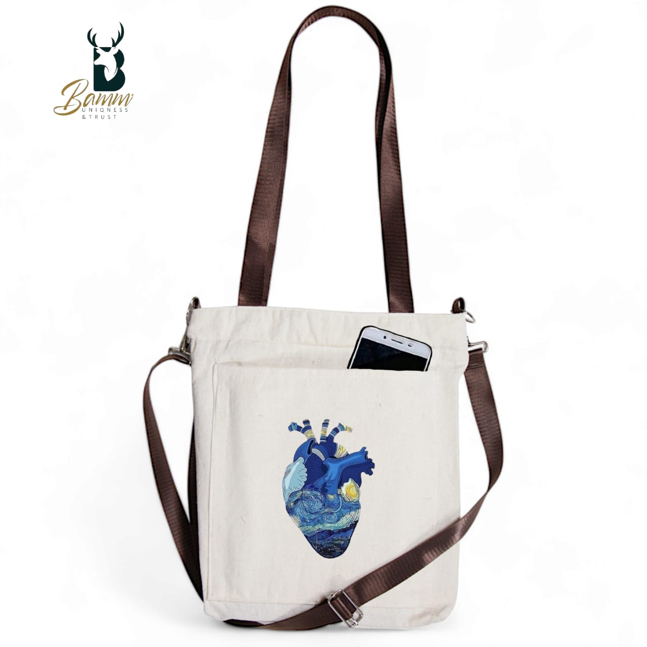 BAMM Tote Bag With Two Adjustable Shoulder Straps 52