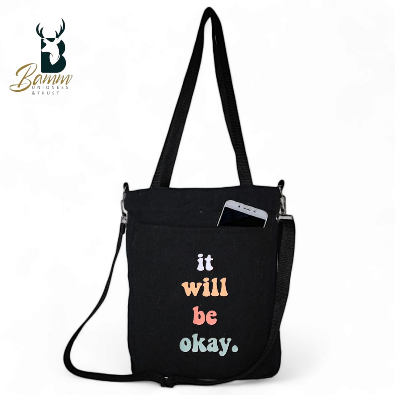 BAMM Tote Bag With Two Adjustable Shoulder Straps- 25