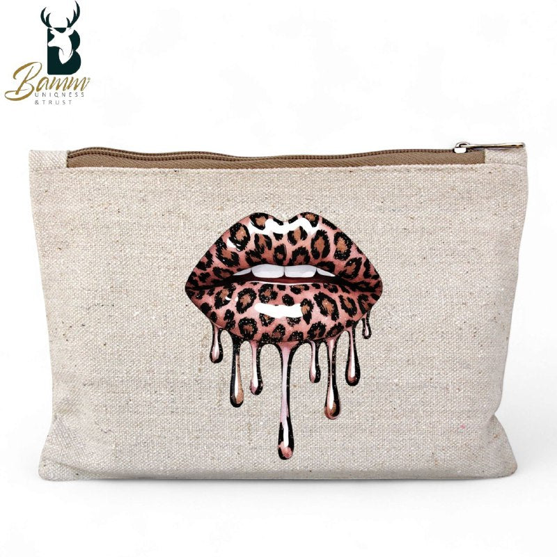 Multi-Use Makeup Organizer Bag – Heavy Duty Duck Cotton, Washable with Digital Print
