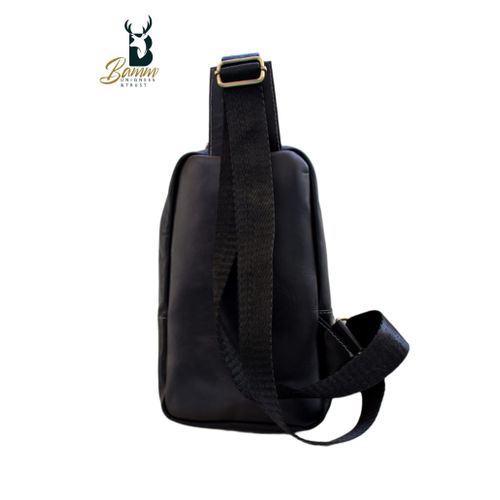 Small Leather Backpack Crossbody Bag Chest Shoulder Bags For Men Outdoor Anti-Theft Lightweight Cycling