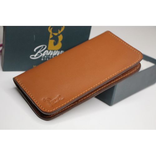 Passport Wallet Natural Leather Camel