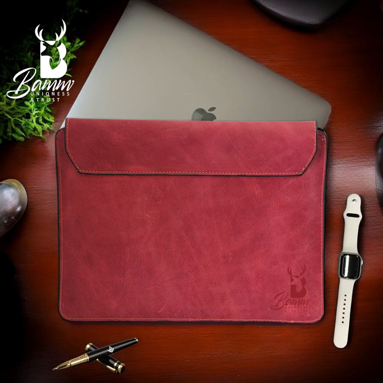 Genuine leather laptop cover-5002-