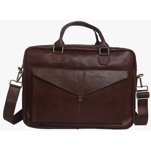 Leather Fashion Business Shoulder Messenger Crossbody Bag From Bamm