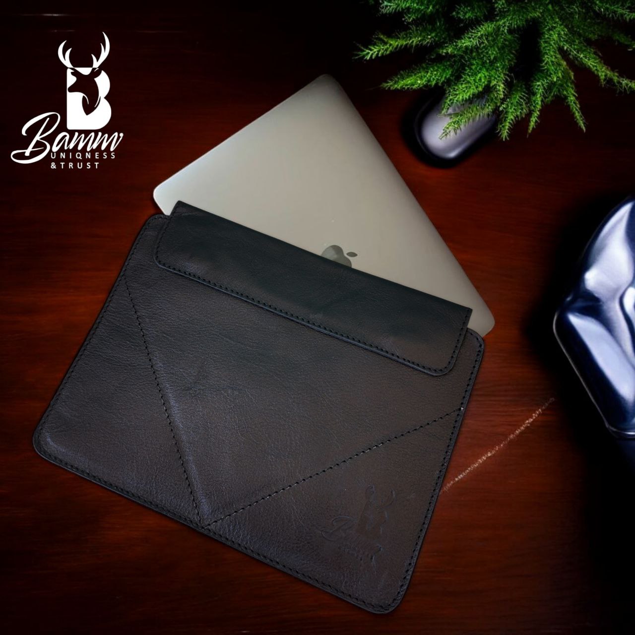 Genuine leather laptop cover-5002-