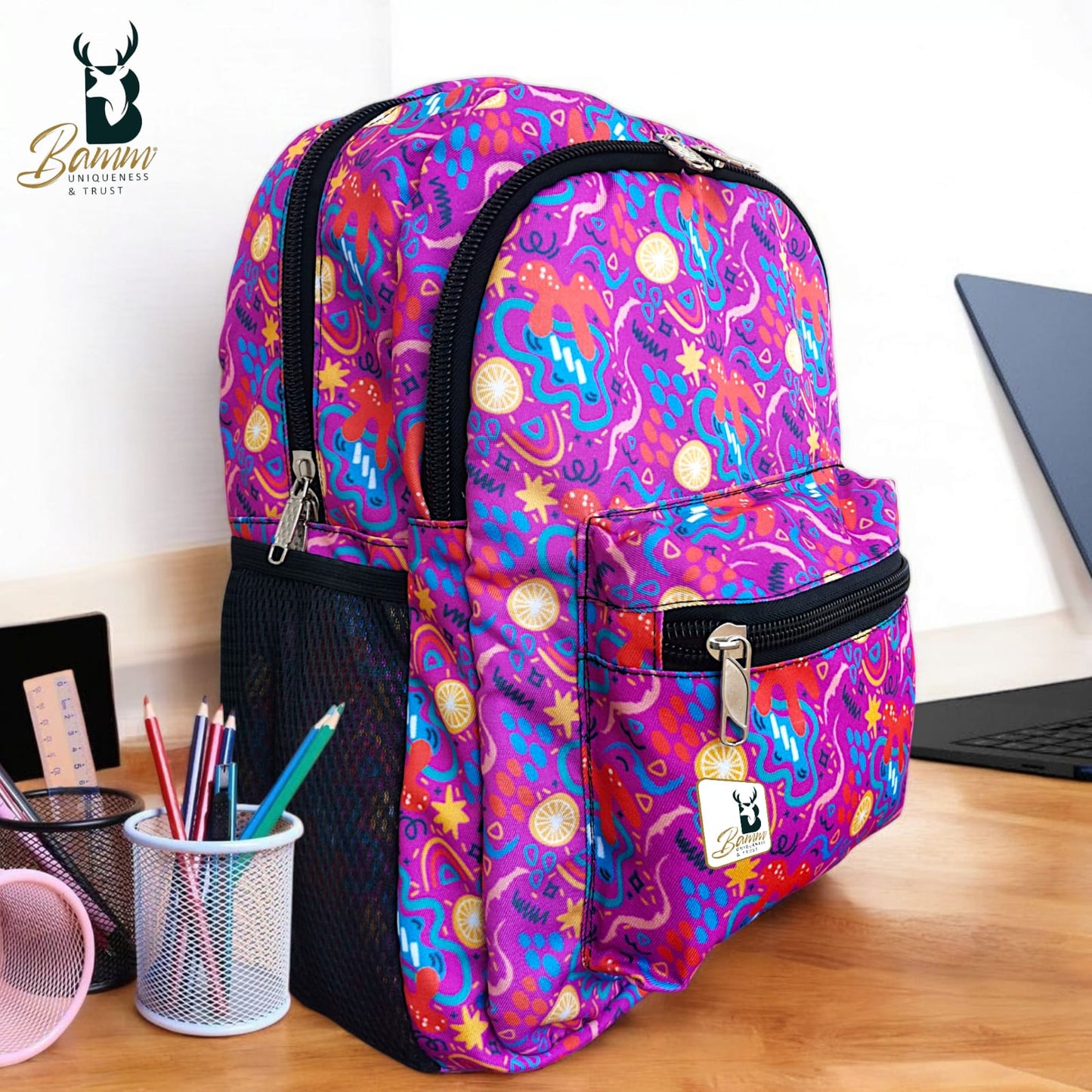 15.6-inch Bag For School And Laptop Backpack - Mix Colour