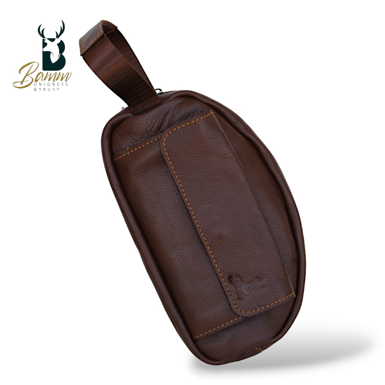 Natural Leather Bag With Mobile Case From Bamm mo: 2242
