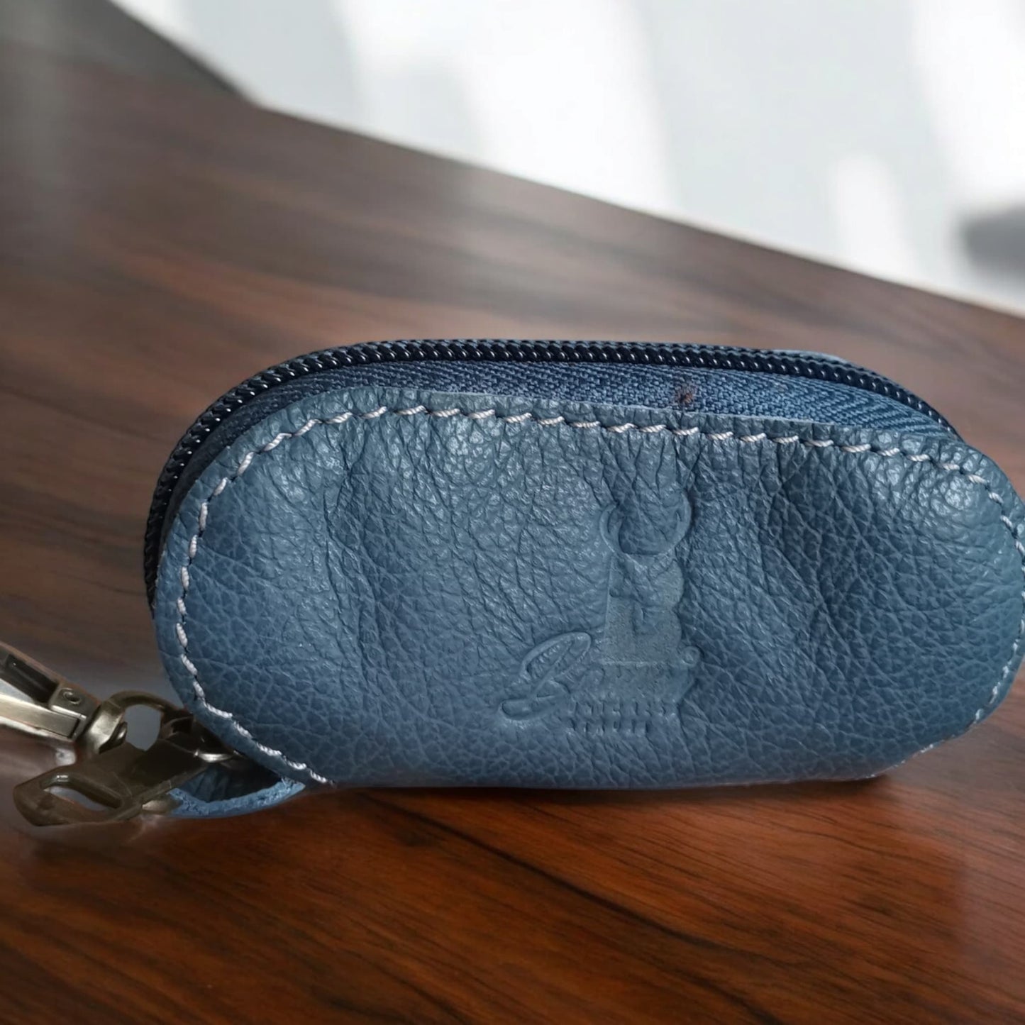 Natural Leather Keychain for Car Remote & Keys โ 5x11 cm