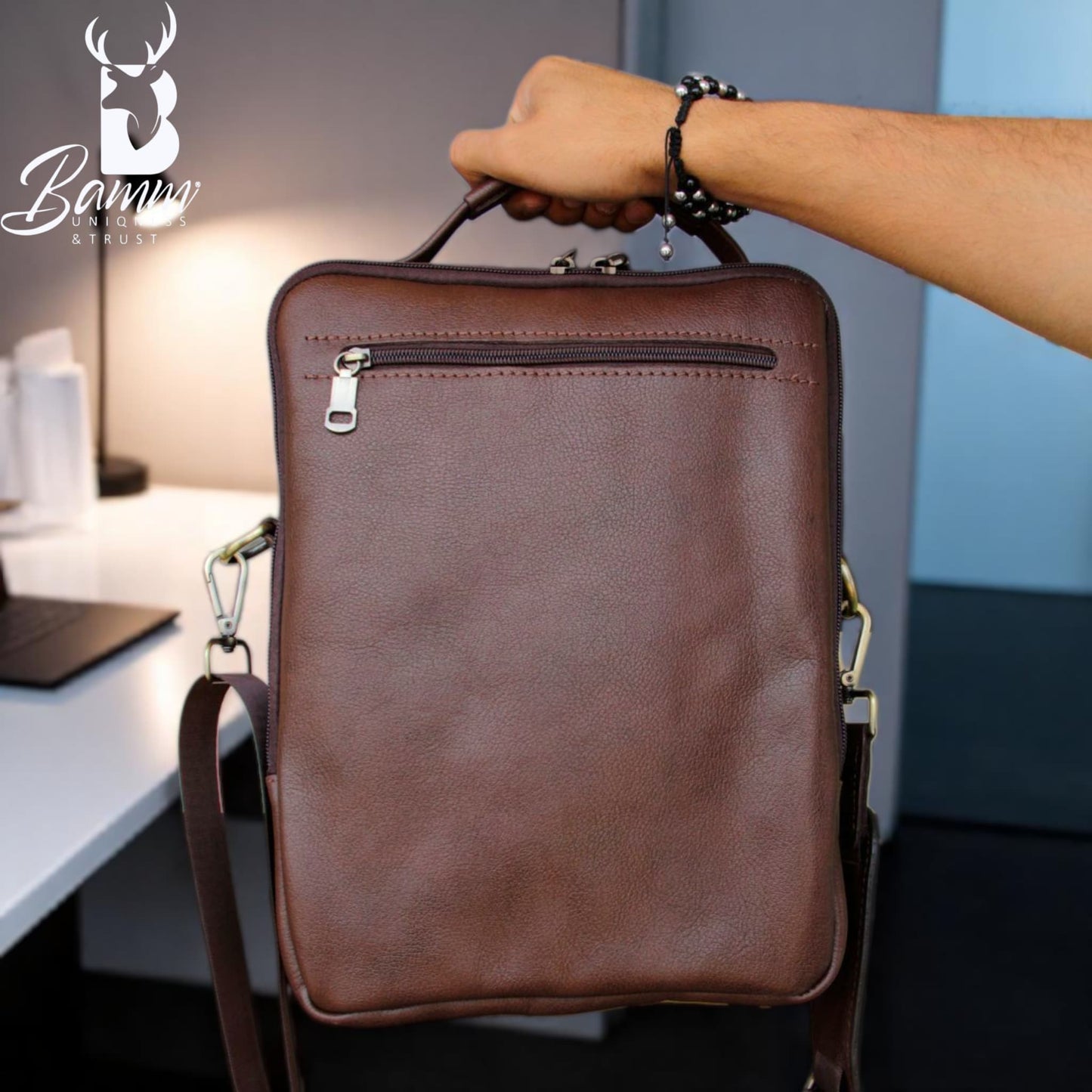 Bamm Leather Crossbody Bag 2805