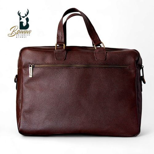 Leather Fashion Business Shoulder Messenger Crossbody Bag From