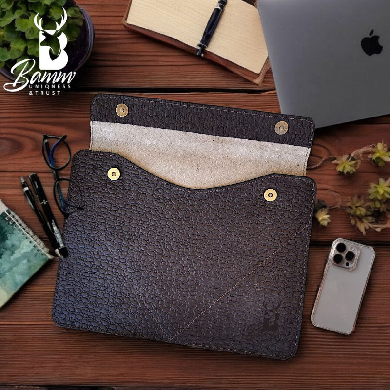 Genuine leather laptop cover-5002-