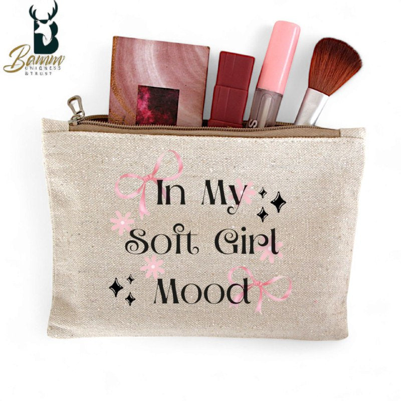 Multi-Use Makeup Organizer Bag – Heavy Duty Duck Cotton, Washable with Digital Print