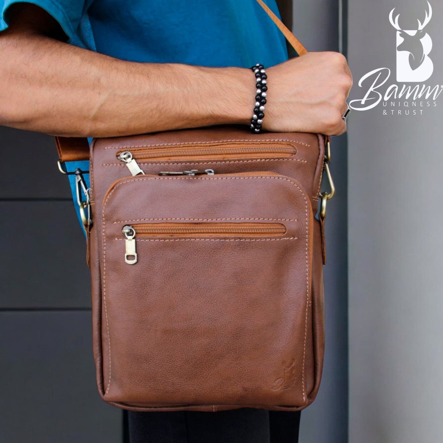 Bamm Leather Crossbody Bag 2805