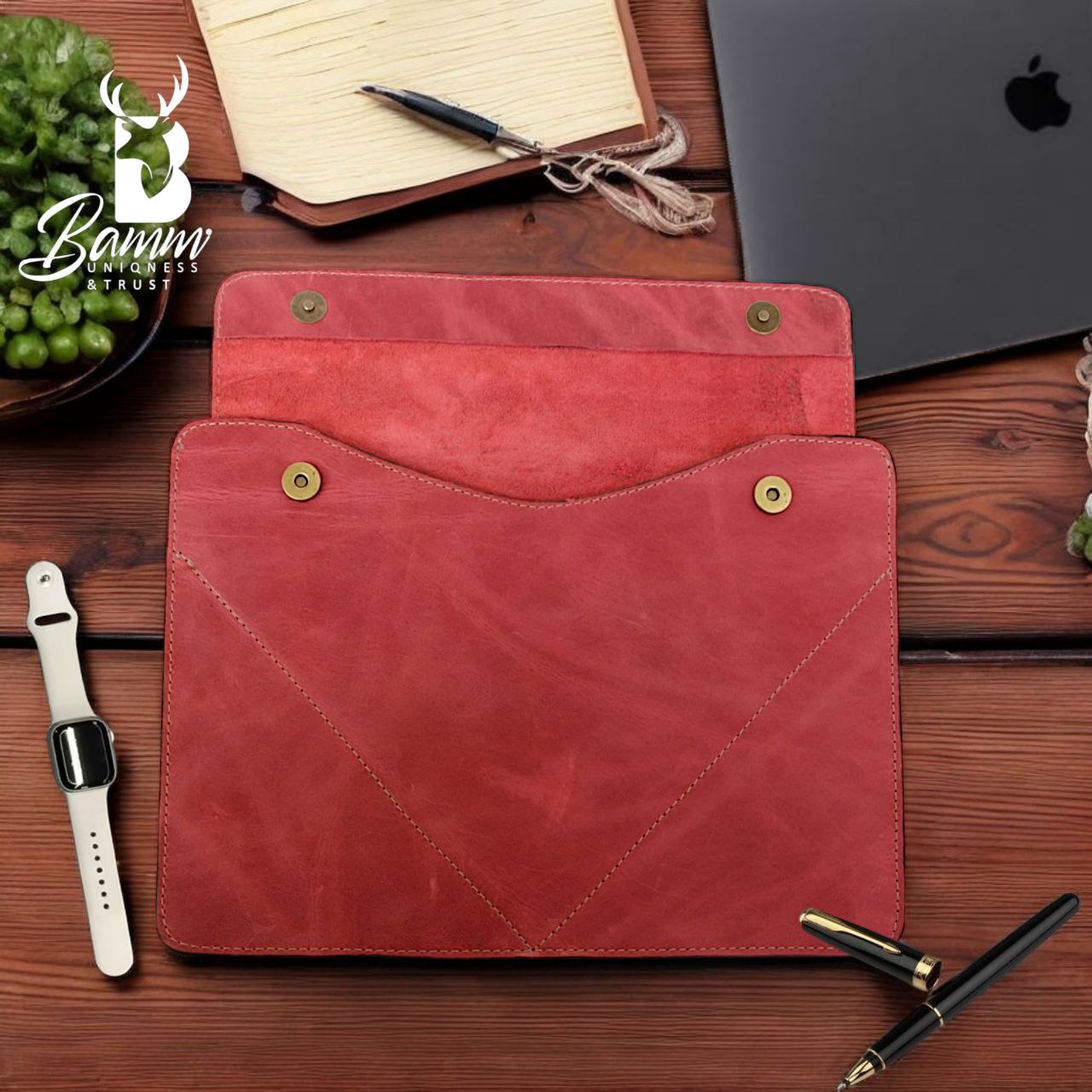 Genuine leather laptop cover-5002-
