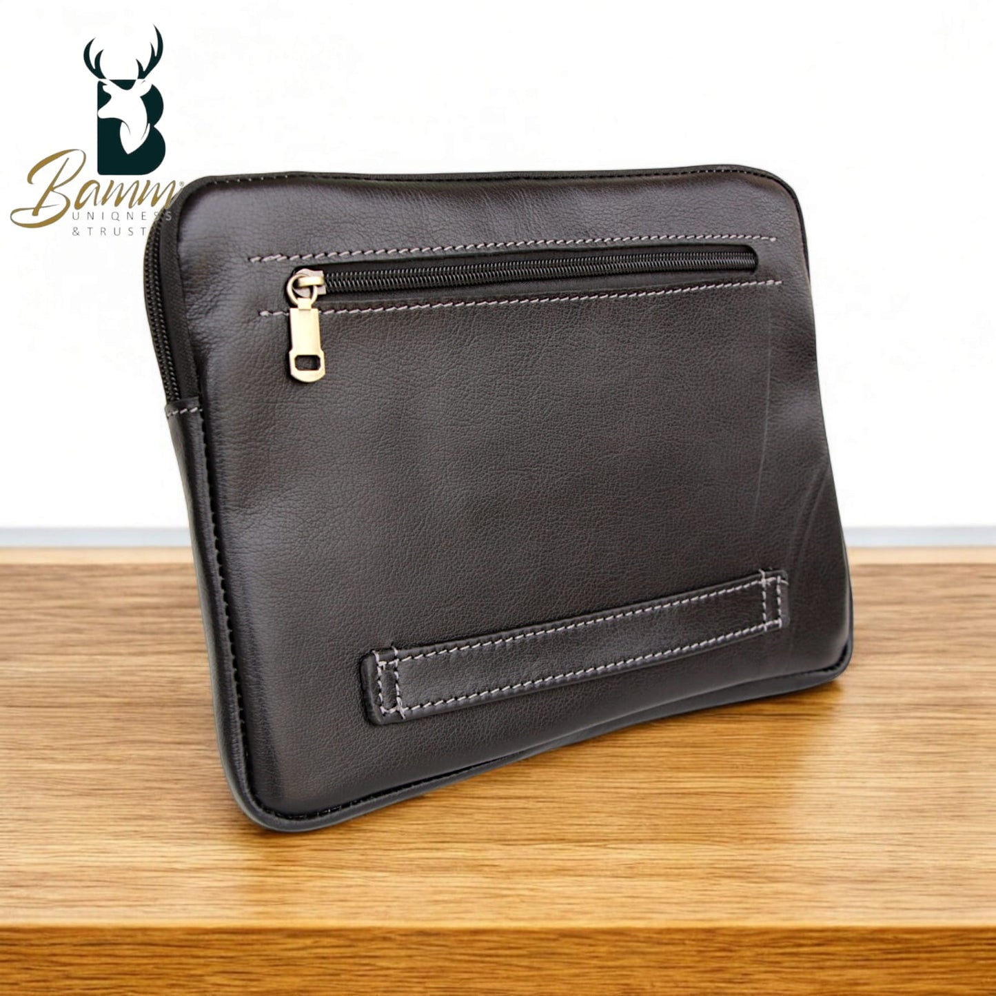 Genuine Leather iPad & Laptop Case – Shock-Resistant, Stylish & Secure for MacBook, Dell, and More