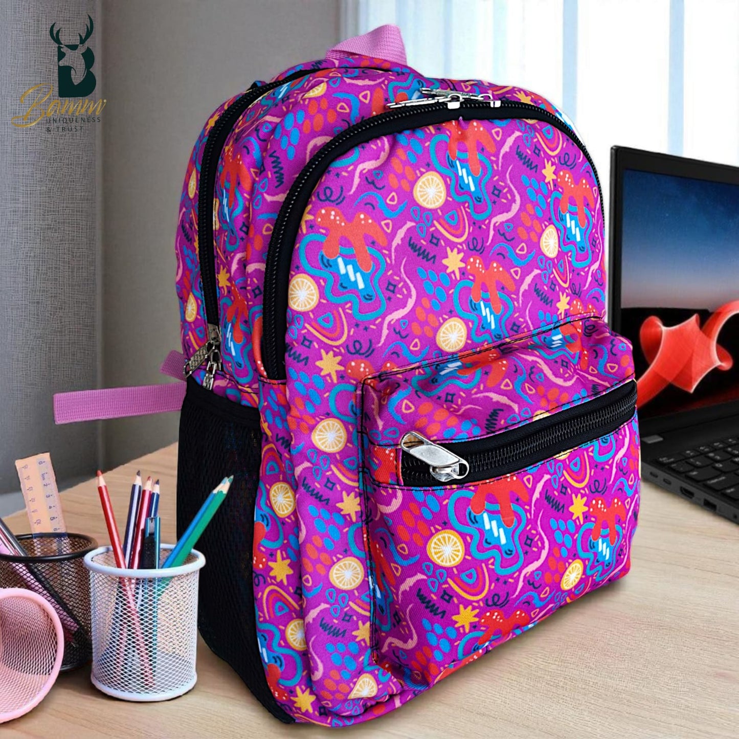15.6-inch Bag For School And Laptop Backpack - Mix Colour
